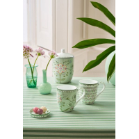 lily en lotus light green set van 2 mokken